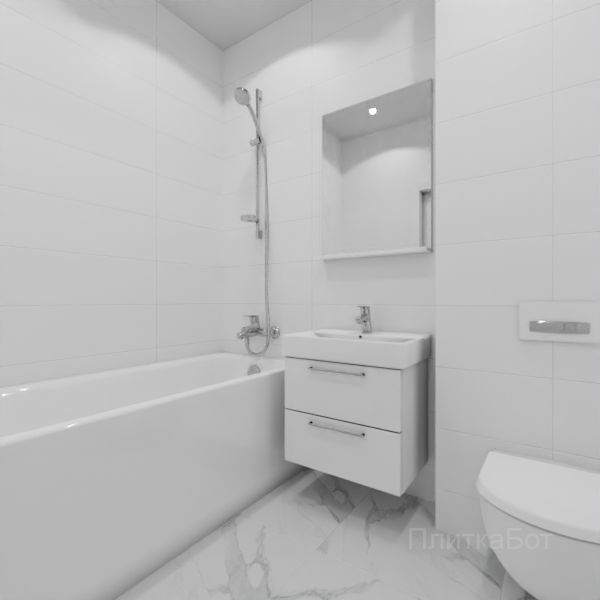 Kerama Marazzi, Диагональ, Без декора № 2