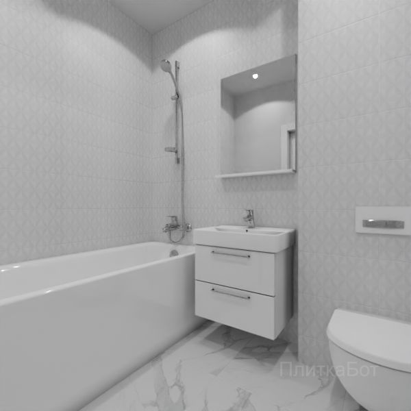 Kerama Marazzi, Диагональ, Без декора № 4