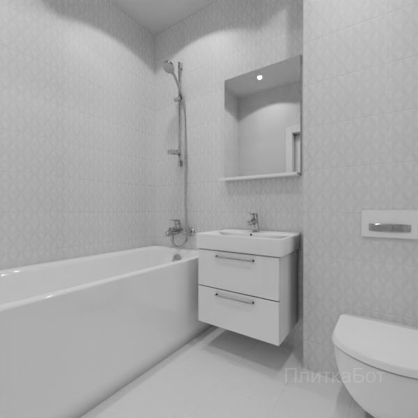 Kerama Marazzi, Диагональ, Без декора № 3
