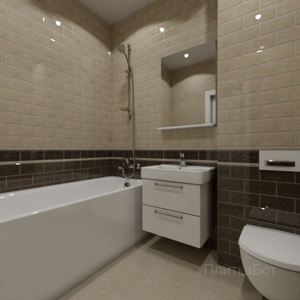 Kerama Marazzi, Эль-Реаль, Кирпичная кладка, низ декор верх № 9