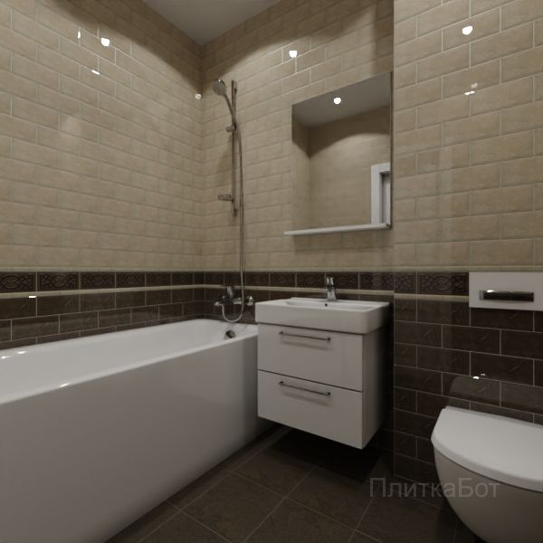 Kerama Marazzi, Эль-Реаль, Кирпичная кладка, низ декор верх №10