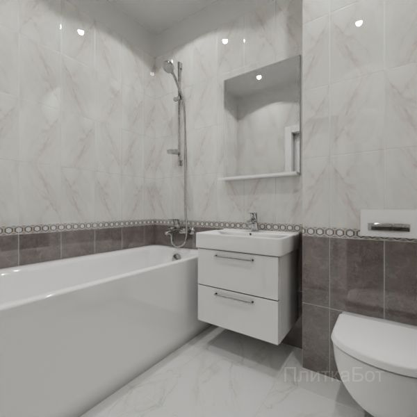 Kerama Marazzi, Гран Пале, Низ-верх и бордюр № 7