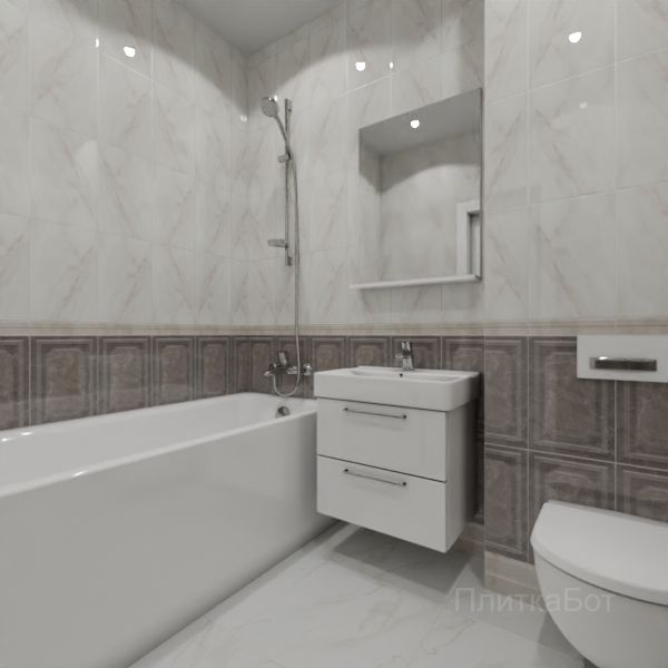 Kerama Marazzi, Гран Пале, Плинус, панель, бордюр №15