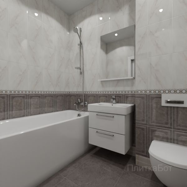 Kerama Marazzi, Гран Пале, Плинус, панель, бордюр №24