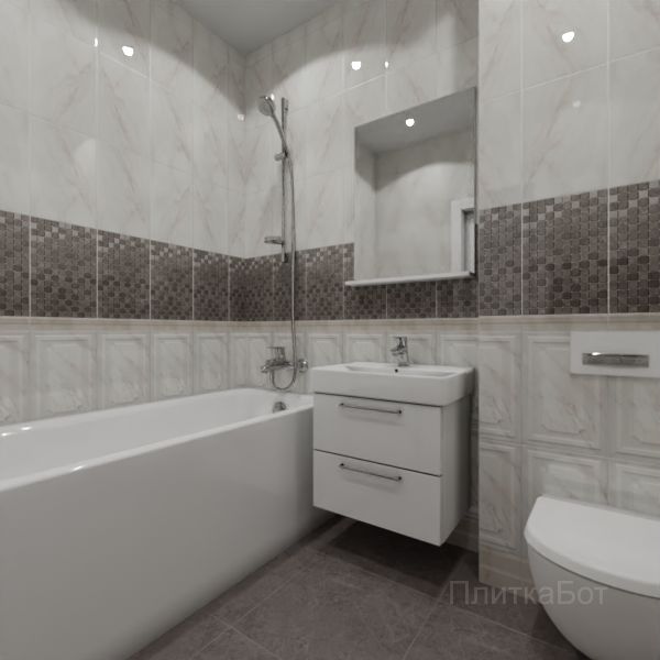 Kerama Marazzi, Гран Пале, Плинус, панель, бордюр и декор №14