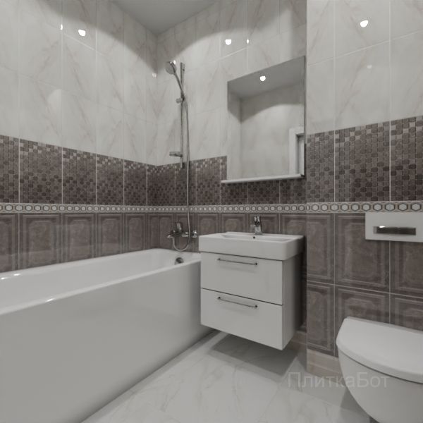 Kerama Marazzi, Гран Пале, Плинус, панель, бордюр и декор №23