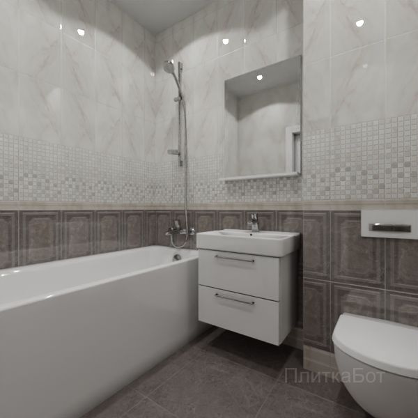 Kerama Marazzi, Гран Пале, Плинус, панель, бордюр и декор №44