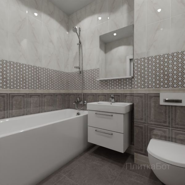 Kerama Marazzi, Гран Пале, Плинус, панель, бордюр и декор №70