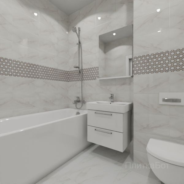 Kerama Marazzi, Гран Пале (беж), Декор по центру № 2