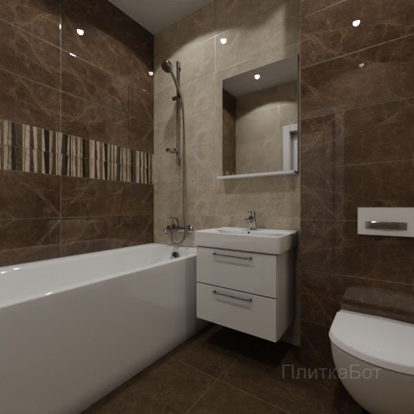 Kerama Marazzi, Гран-Виа, Два декора над ванной № 1