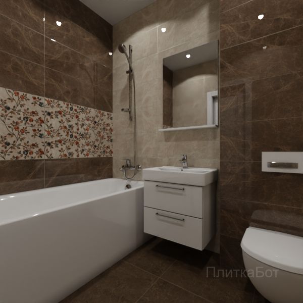 Kerama Marazzi, Гран-Виа, Два декора над ванной № 5