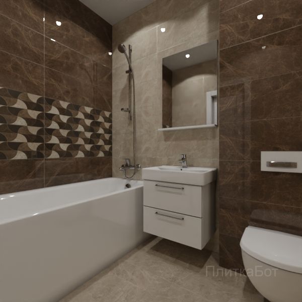 Kerama Marazzi, Гран-Виа, Два декора над ванной №10