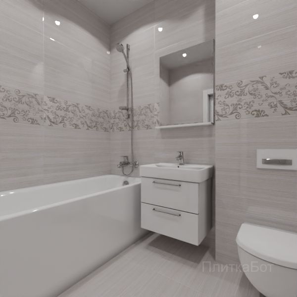 Kerama Marazzi, Грасси (коричневый), Декор по центру № 1
