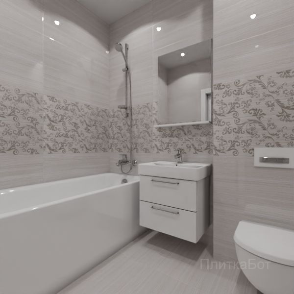 Kerama Marazzi, Грасси (коричневый), Два декора № 1