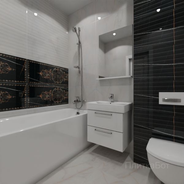 Kerama Marazzi, Греппи, Два декора над ванной №18