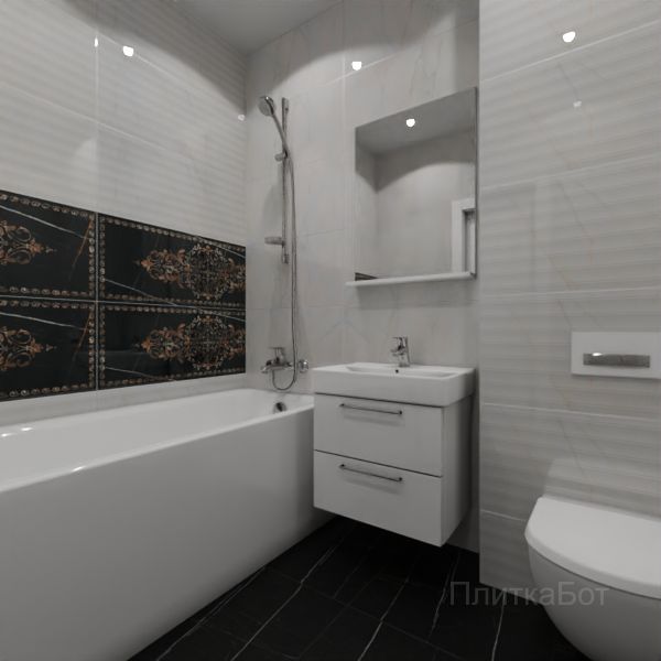 Kerama Marazzi, Греппи, Два декора над ванной №19