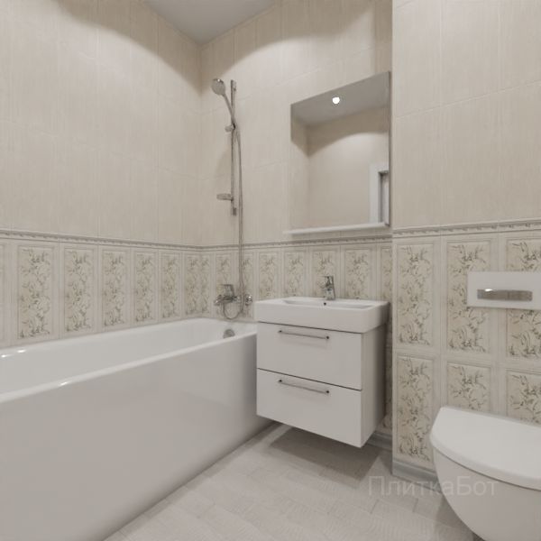 Kerama Marazzi, Кантри Шик, Плинус, панель, бордюр №28