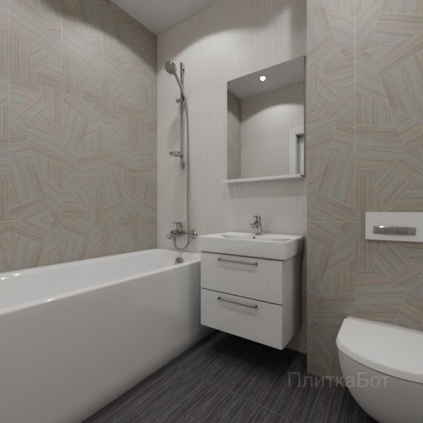 Kerama Marazzi, Клери, Контрастные стены вертикально №13