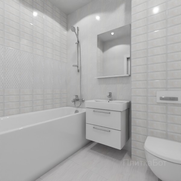 Kerama Marazzi, Летний сад, Два декора над ванной № 1