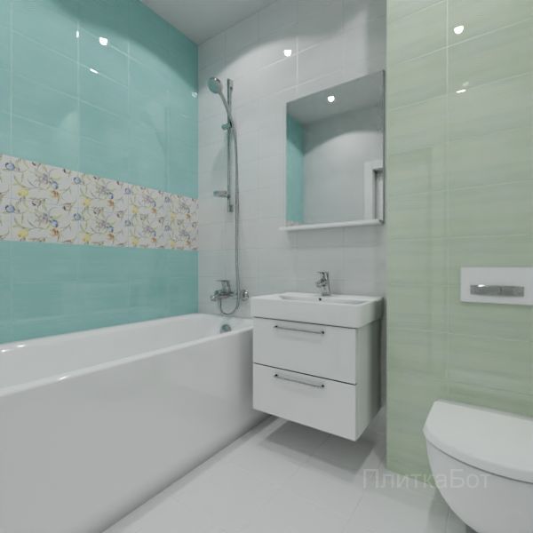 Kerama Marazzi, Маронти, Два декора над ванной № 2