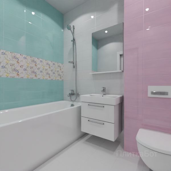 Kerama Marazzi, Маронти, Два декора над ванной № 3