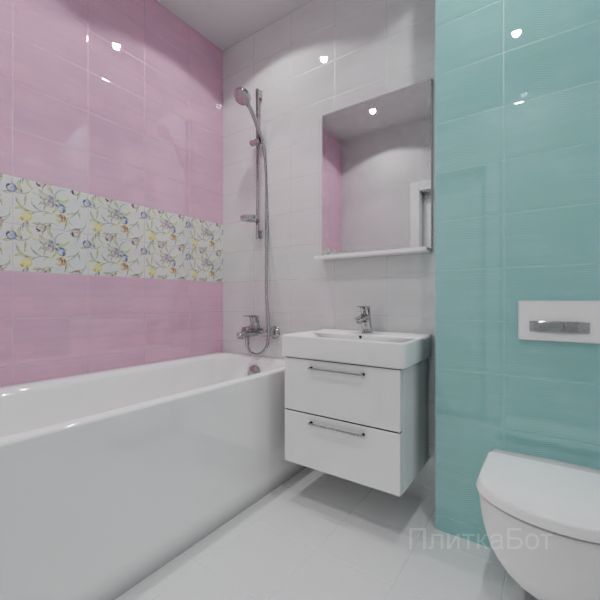 Kerama Marazzi, Маронти, Два декора над ванной № 9