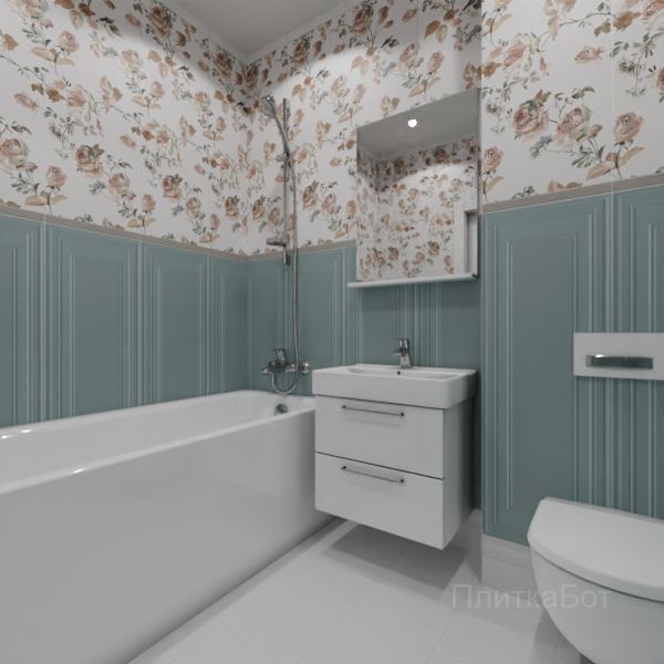 Kerama Marazzi, Монфорте, Плинус, панель, бордюр и декор №54