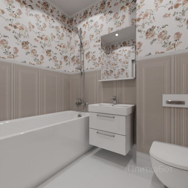 Kerama Marazzi, Монфорте, Плинус, панель, бордюр и декор №58