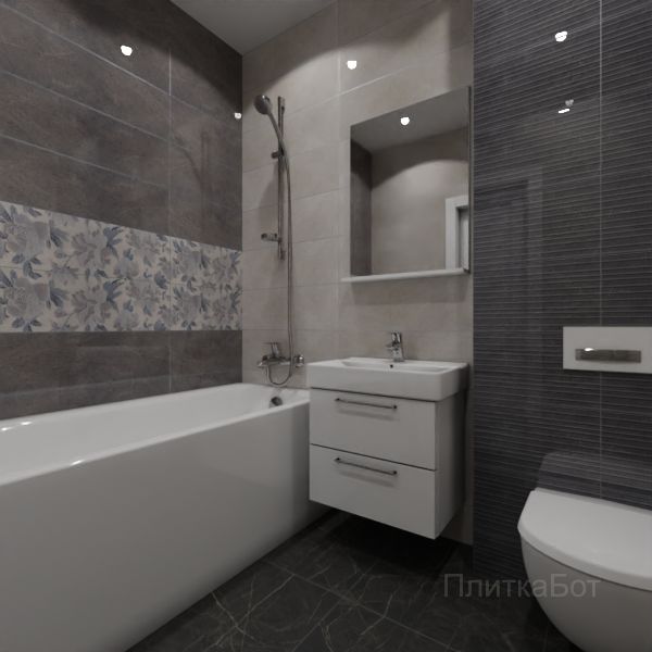 Kerama Marazzi, Низида, Два декора над ванной №19
