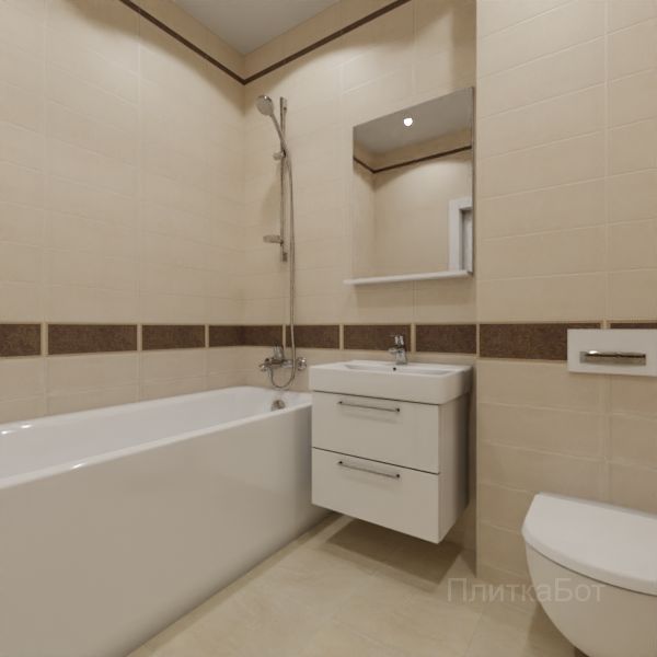 Kerama Marazzi, Орсэ, Низ-верх, декор и полоса № 4