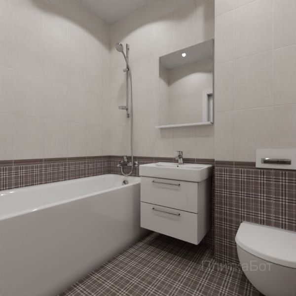 Kerama Marazzi, Трокадеро (коричневый), Низ-верх и бордюр № 5