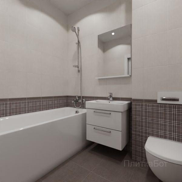 Kerama Marazzi, Трокадеро (коричневый), Низ-верх и бордюр № 6