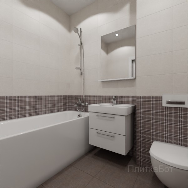 Kerama Marazzi, Трокадеро (коричневый), Низ-верх № 2