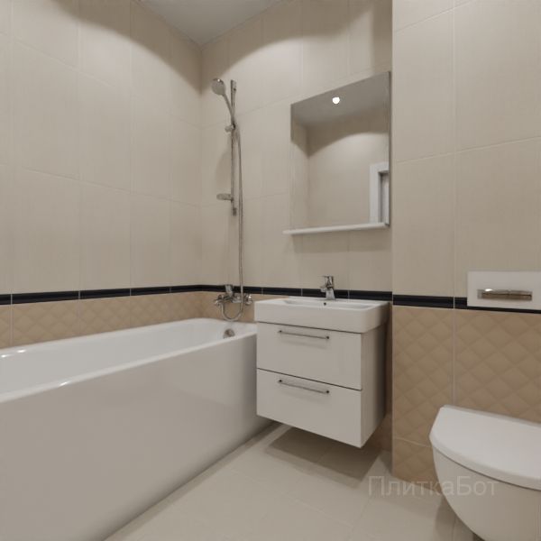 Kerama Marazzi, Тропикаль, Низ-верх и бордюр № 2