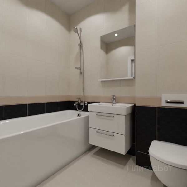 Kerama Marazzi, Тропикаль, Низ-верх и бордюр № 7