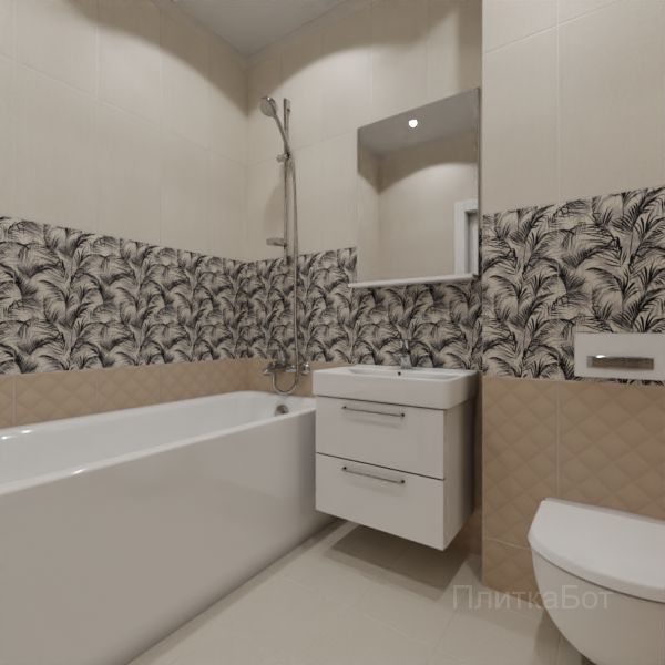 Kerama Marazzi, Тропикаль, Низ-верх и декор № 4