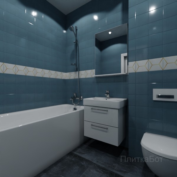 Kerama Marazzi, Витраж, Декор по центру № 3