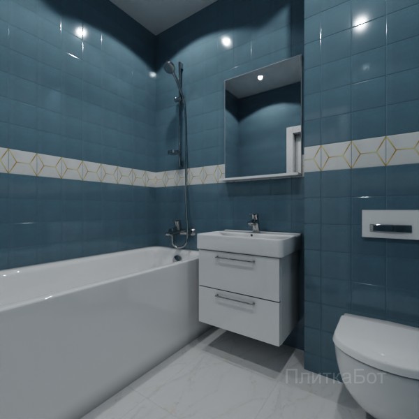 Kerama Marazzi, Витраж, Декор по центру № 4