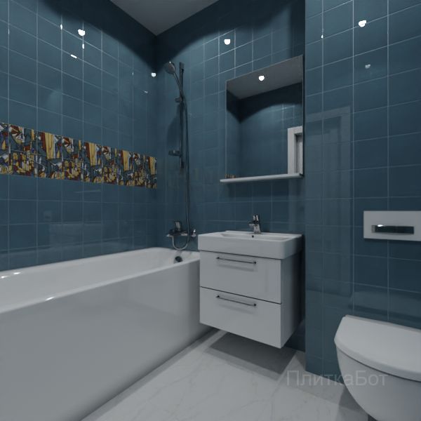 Kerama Marazzi, Витраж, Панно над ванной № 2