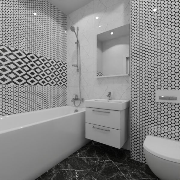 Керамин, Помпеи, Два декора над ванной №17