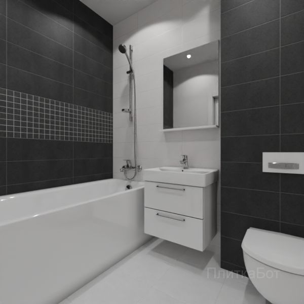 Laparet, Story (серый), Два декора над ванной №20