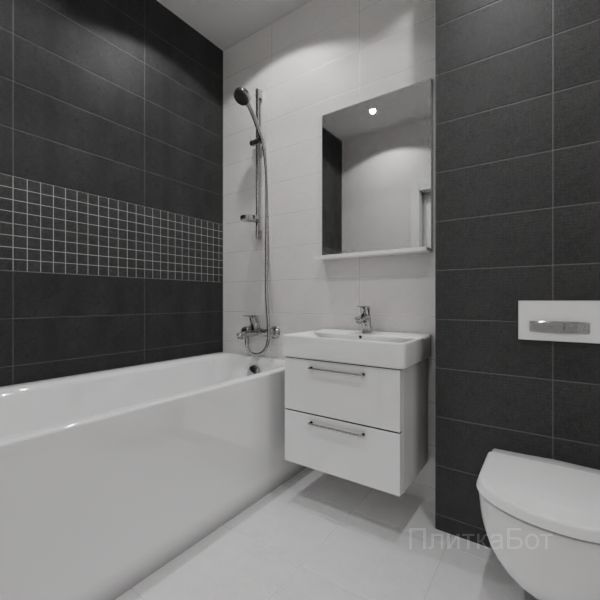 Laparet, Story (серый), Два декора над ванной №19